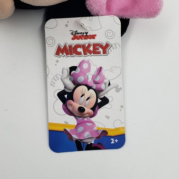 Minnie Mouse Disney Junior Plush Beanbag Doll Pink 11" Stuffed Toy Authentic NEW - Picture 4 of 8